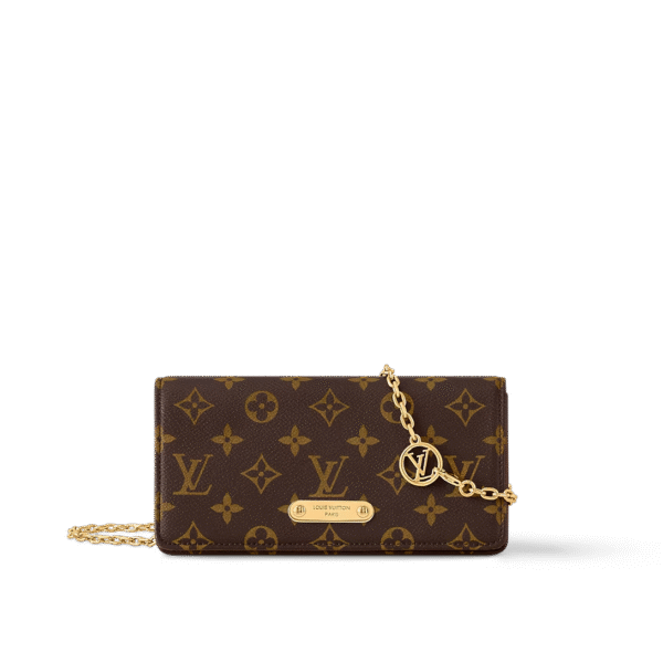 LOUIS VUITTON Wallet On Chain Lily (Replica) Include box, dust bag.